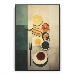Quadro decorativo para copa e cozinha Breakfast 519 Quadro decorativo para copa e cozinha Breakfast 519