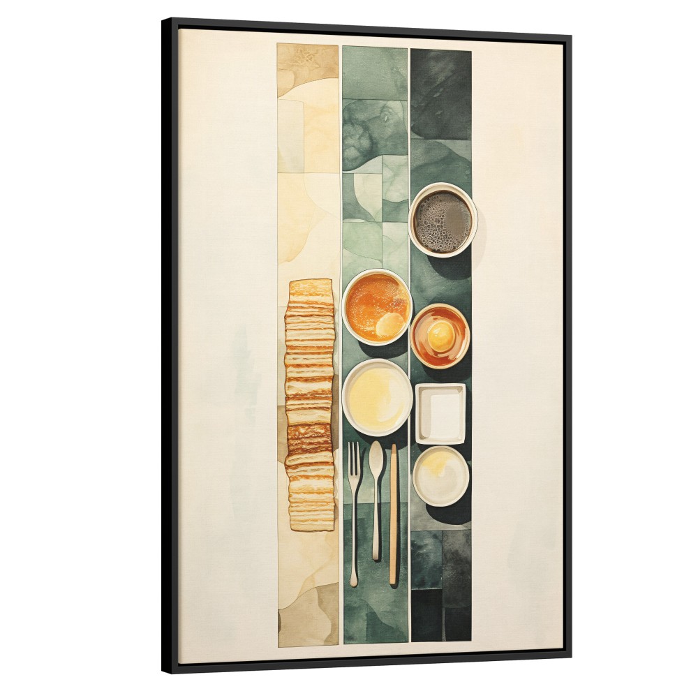 Quadro decorativo para copa e cozinha Breakfast 524