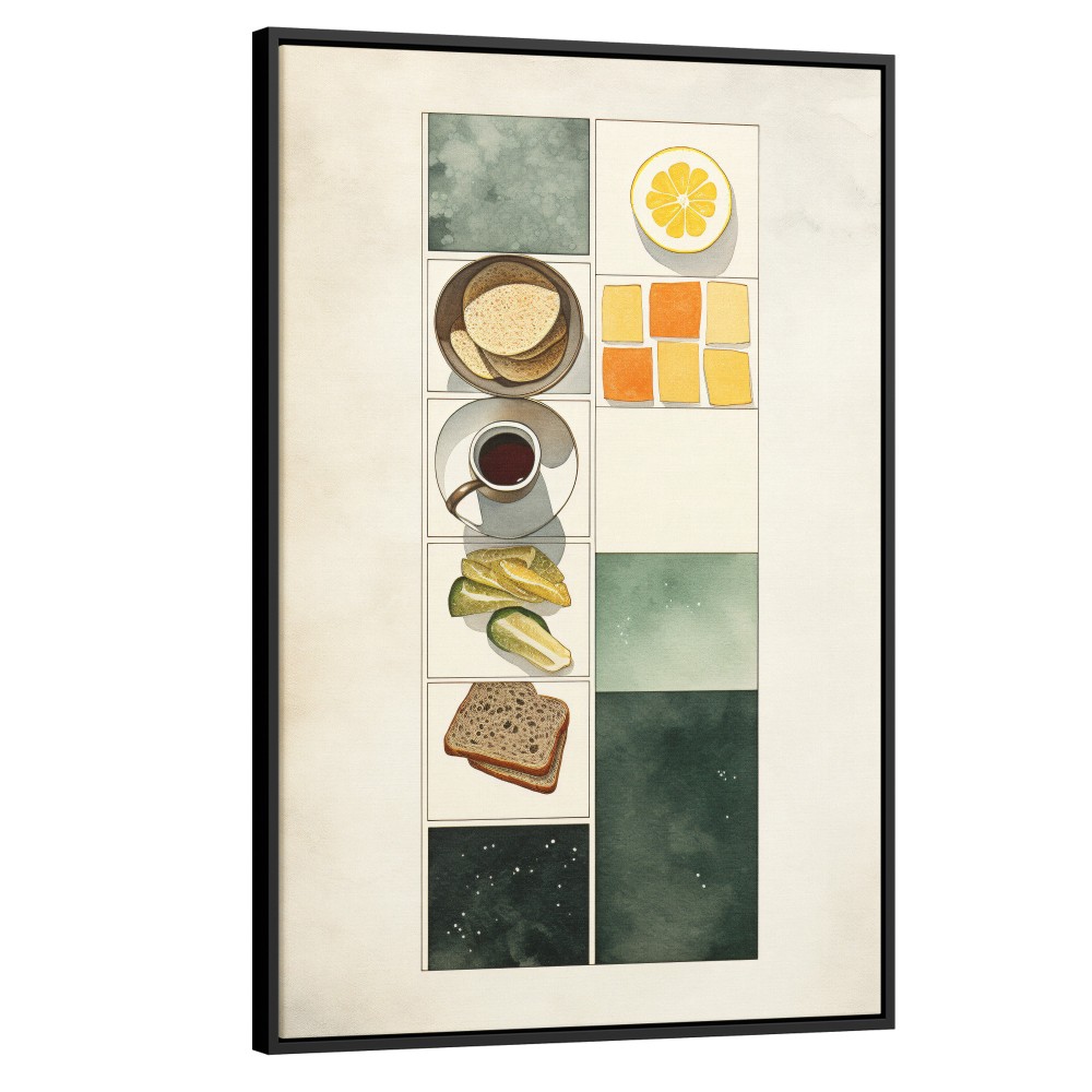 Quadro decorativo para copa e cozinha Breakfast 525