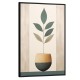 Quadro decorativo Abstrato boho planta e vaso 527