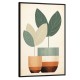 Quadro decorativo Abstrato BOHO planta e vaso 530