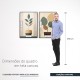 Quadro decorativo Duo BOHO vaso e planta