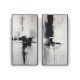 Quadro decorativo Duo abstrato texturizado 543