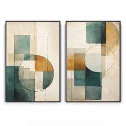 Quadro decorativo Duo abstrato BOHO 565 Quadro decorativo Duo abstrato BOHO 565