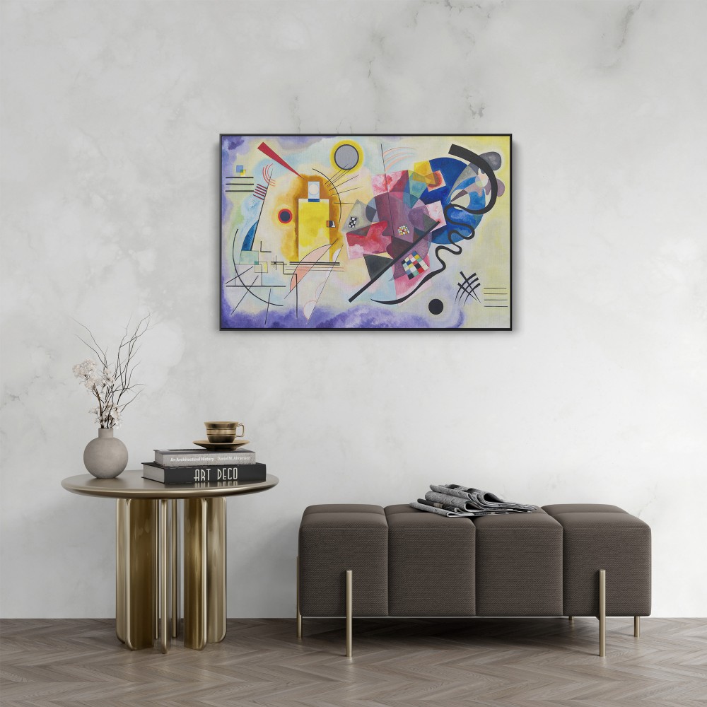 Quadro decorativo Amarelo Vermelho Azul por Wassily Kandinsky