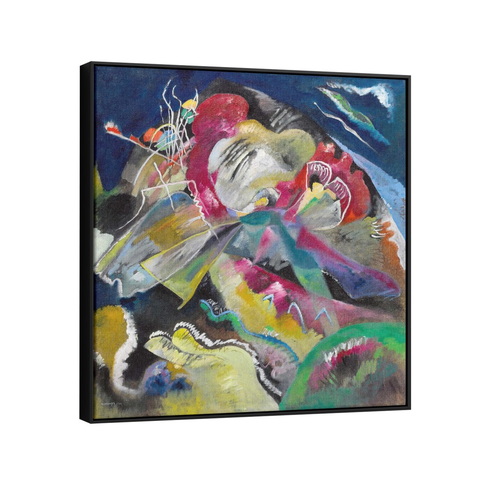 Quadro decorativo Pintura com linhas brancas por Wassily Kandinsky