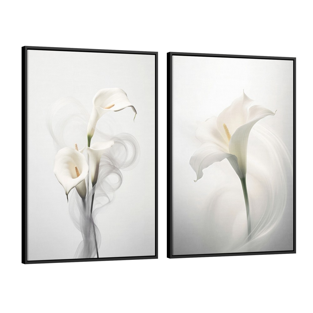 Quadro decorativo Flores com brumas