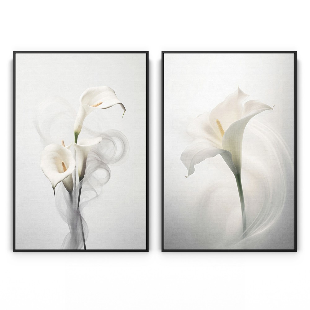 Quadro decorativo Flores com brumas