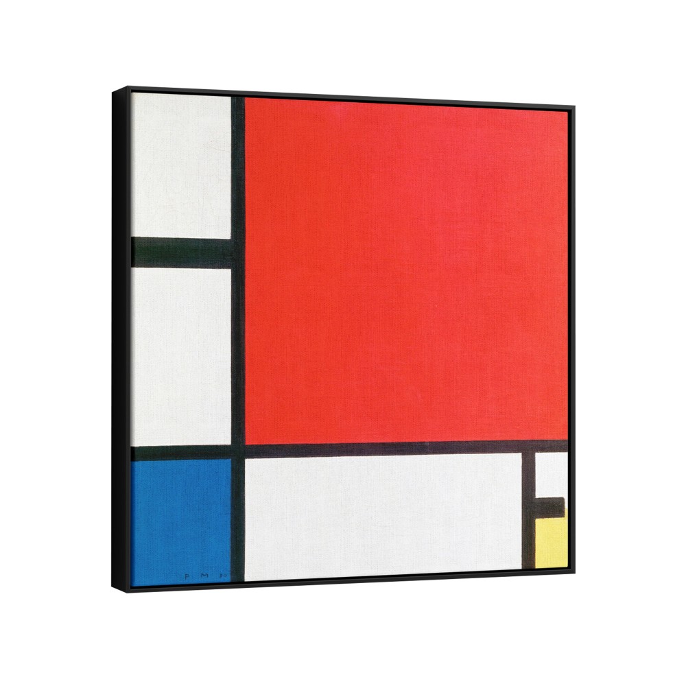 Quadro decorativo Composição com vermelho azul e amarelo (1930) por Piet Mondrian