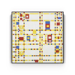 Quadro decorativo Broadway Boogie Woogie por Piet Mondrian Quadro decorativo Broadway Boogie Woogie por Piet Mondrian