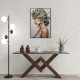 Quadro decorativo Pintura mulher com folhagem