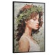 Quadro decorativo Pintura ruiva com folhas no cabelo