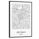 Quadro decorativo Mapa de São Paulo