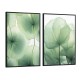 Quadro decorativo Duo folhas de lótus