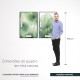 Quadro decorativo Duo folhas de lótus