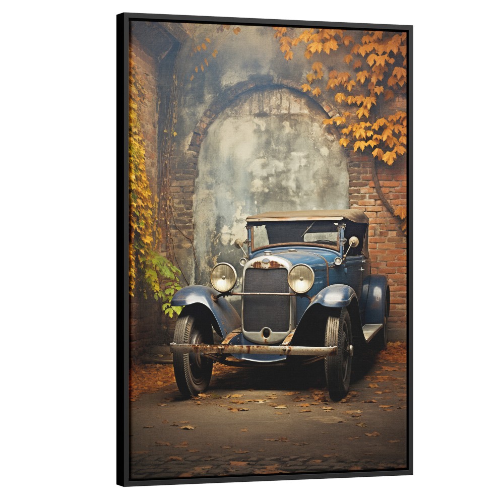 Quadro decorativo Calhambeque Azul