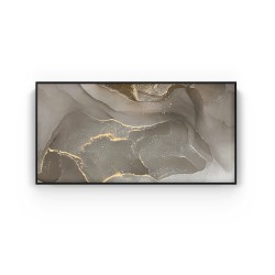 Quadro decorativo Abstrato Marrom e dourado Quadro decorativo Abstrato Marrom e dourado