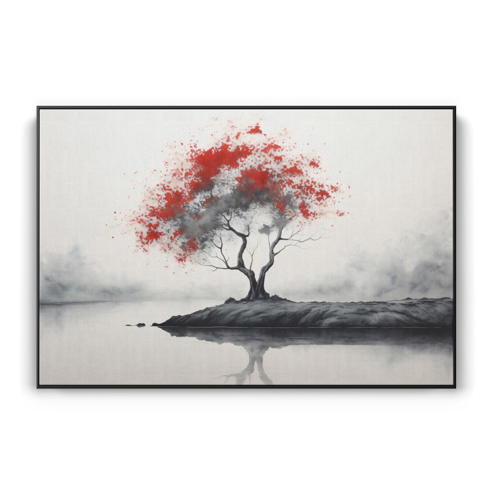 Quadro decorativo Árvore japonesa no lago