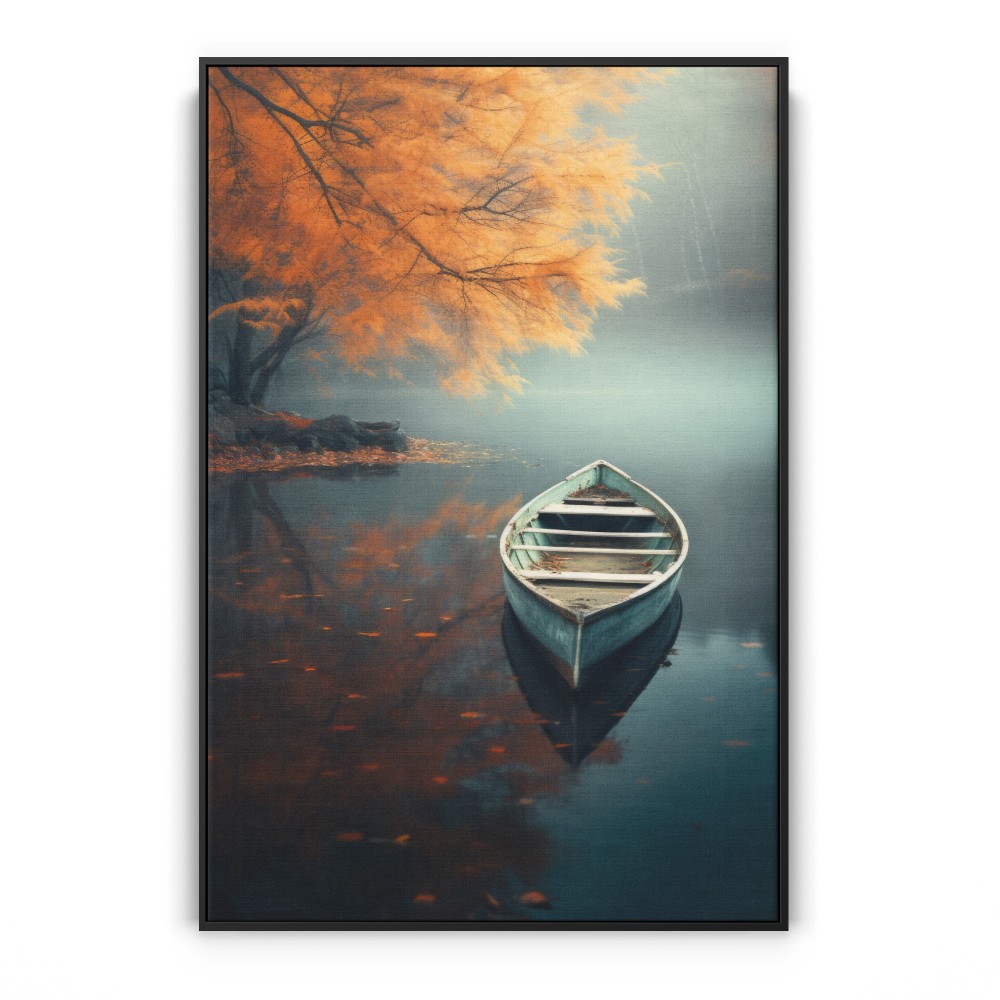 Quadro decorativo Outono no lago