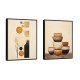 Quadro decorativo Duo abstrato para copa e cozinha 656