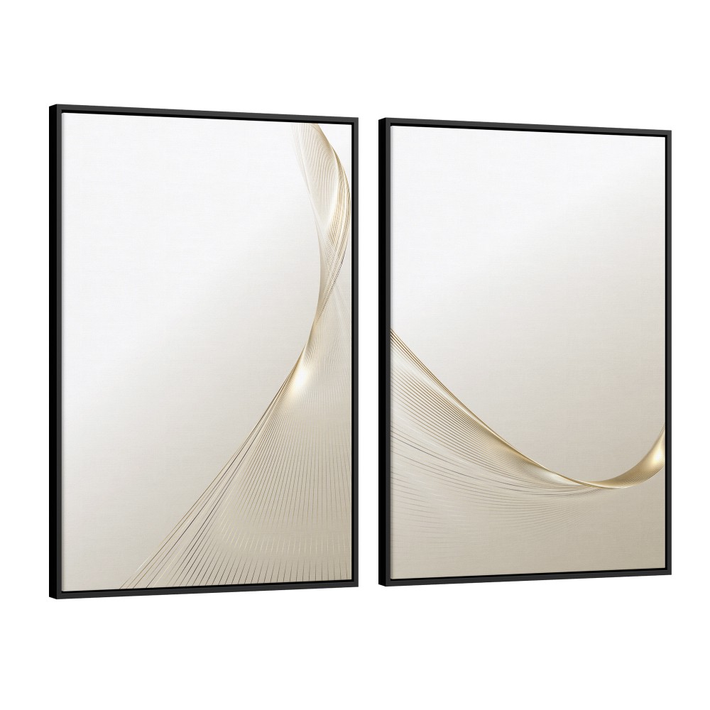 Quadro decorativo Duo Linhas abstratas