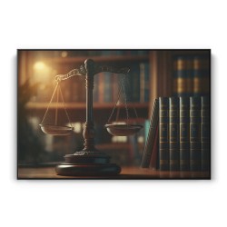 Quadro decorativo Escala da Justiça em Biblioteca de direito Quadro decorativo Escala da Justiça em Biblioteca de direito
