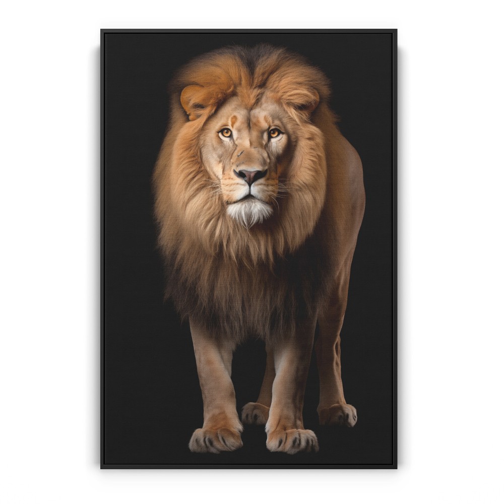 Quadro decorativo Leão em retrato de corpo inteiro