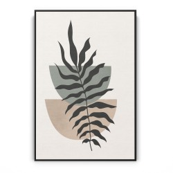 Quadro decorativo Folha em contraste