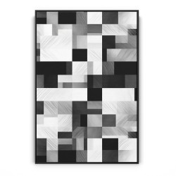 Quadro decorativo Dialogo em preto e branco