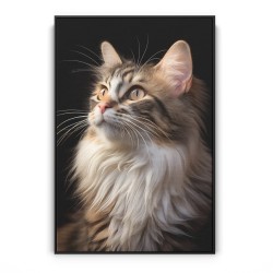 Quadro decorativo Serenidade em pelos e a arte de ser gato Quadro decorativo Serenidade em pelos e a arte de ser gato