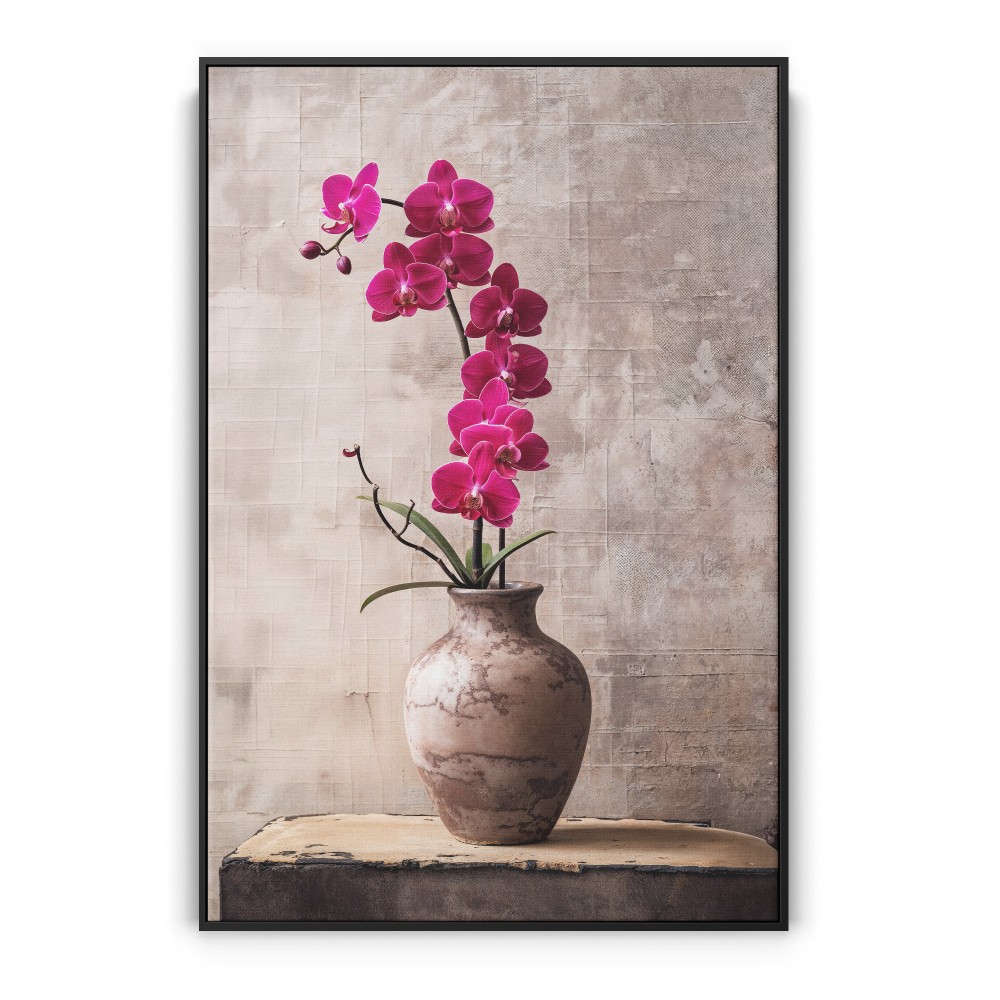 Quadro decorativo Elegância Fúcsia: Orquídea em Repouso