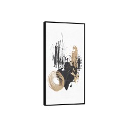 Quadro decorativo Abstração Luxuosa em Preto Profundo Quadro decorativo Abstração Luxuosa em Preto Profundo