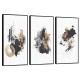 Quadro decorativo Sinfonia em Preto- com 3 quadros