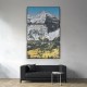 Quadro decorativo Outono Altaneiro na Montanha Majestosa - com 3 quadros