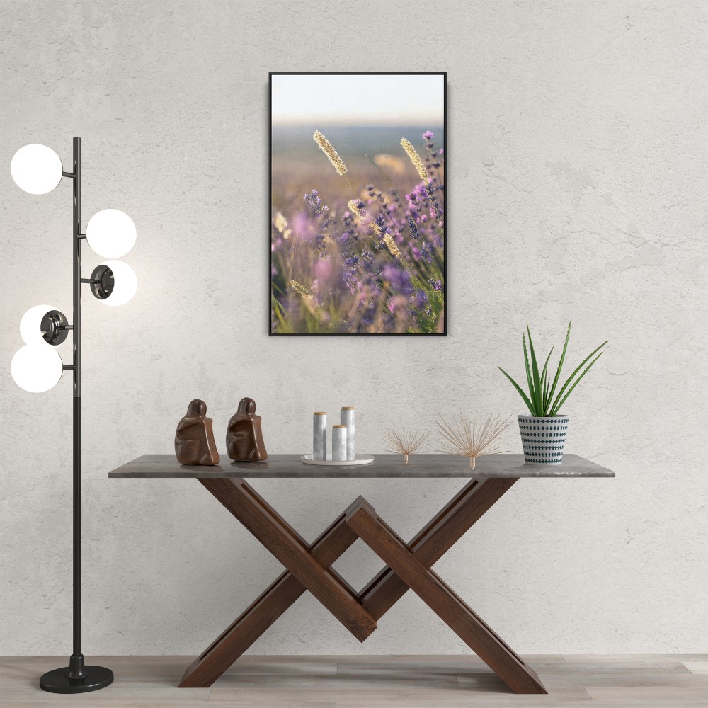 Quadro decorativo Brisa Suave no Campo de Lavandas