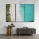 Quadro decorativo Onde Terra e Mar Se Encontram - com 3 quadros