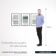 Quadro decorativo Trio texturizado