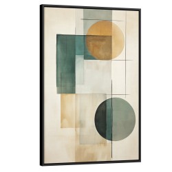 Quadro decorativo Abstrato Orgânico Elegância em Formas e Tonalidades Quadro decorativo Abstrato Orgânico Elegância em Formas e Tonalidades