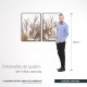 Quadro decorativo Harmonia em Tons de Terra - com 2 quadros