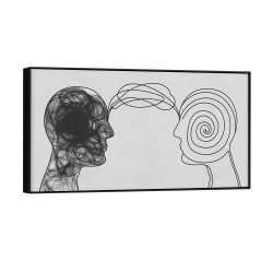 Quadro decorativo Uma jornada da turbulência à paz Quadro decorativo Uma jornada da turbulência à paz