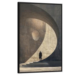 Quadro decorativo Arquitetura da Mente Perspectivas e Curvas Quadro decorativo Arquitetura da Mente Perspectivas e Curvas