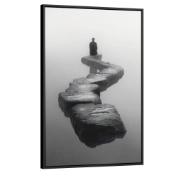 Quadro decorativo Caminho de Serenidade Reflexos e Silêncio Quadro decorativo Caminho de Serenidade Reflexos e Silêncio