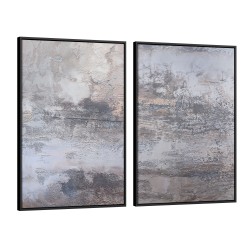 Quadro decorativo Sinfonia de Texturas - com 2 quadros Quadro decorativo Sinfonia de Texturas - com 2 quadros