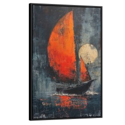 Quadro decorativo Veleiro ao Luar Quadro decorativo Veleiro ao Luar
