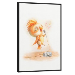 Quadro decorativo Passarinho cantor Quadro decorativo Passarinho cantor