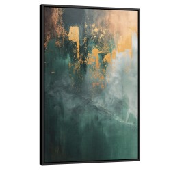 Quadro decorativo Movimento Verde Abstrato