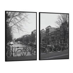 Quadro decorativo Simetria Urbana de Amsterdã Quadro decorativo Simetria Urbana de Amsterdã