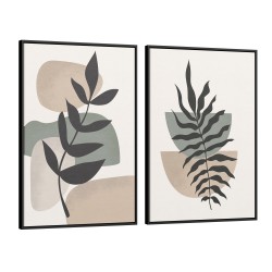 Quadro decorativo Abstrato Botânico Escandinavo Quadro decorativo Abstrato Botânico Escandinavo