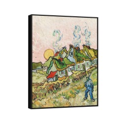 Quadro decorativo Casas e figura (1890)