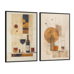 Quadro decorativo Duo Copa Cozinha Sala de jantar 978 Quadro decorativo Duo Copa Cozinha Sala de jantar 978